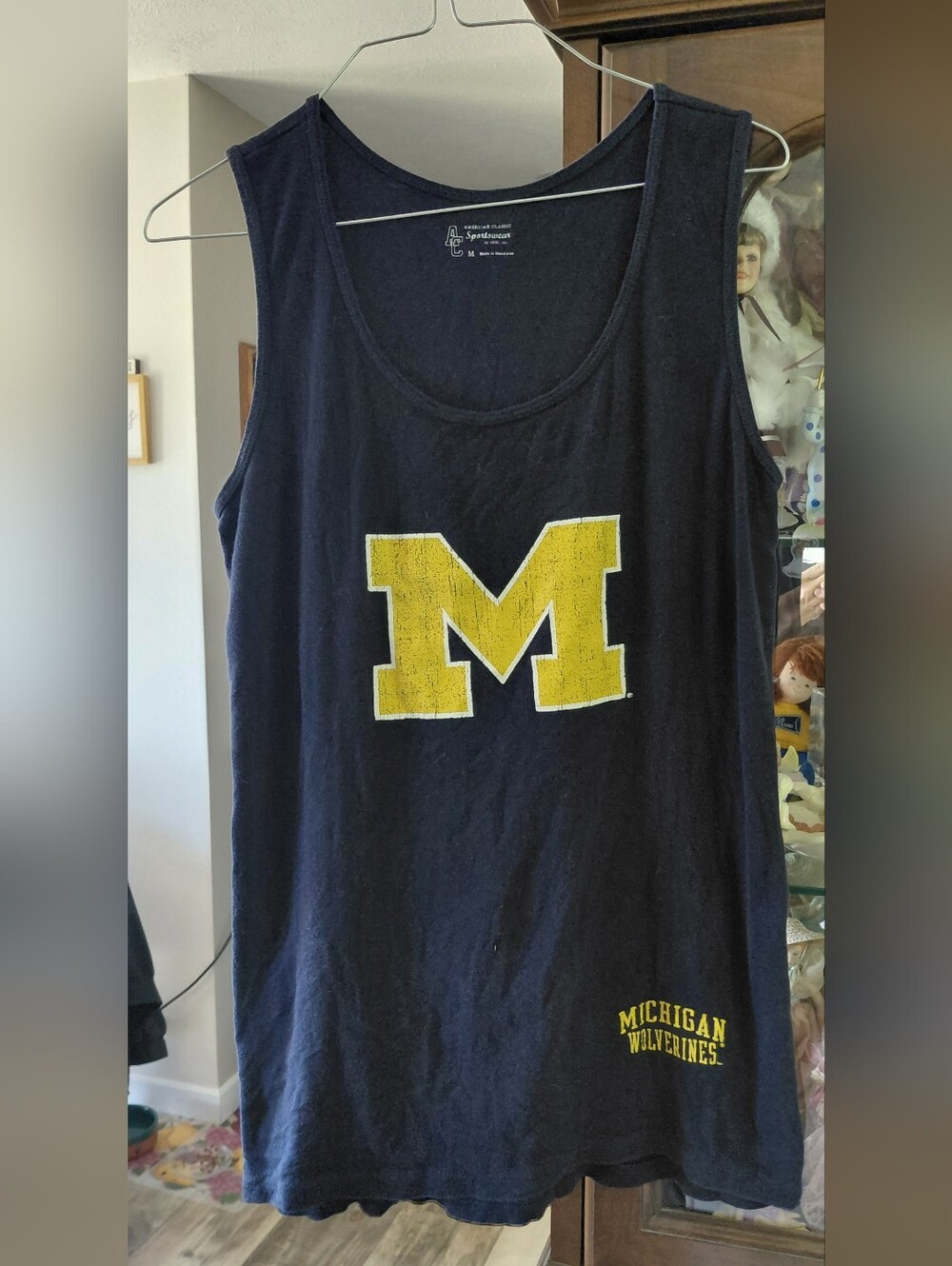 Michigan Wolverines Navy & Yellow Women's Jersey Tank